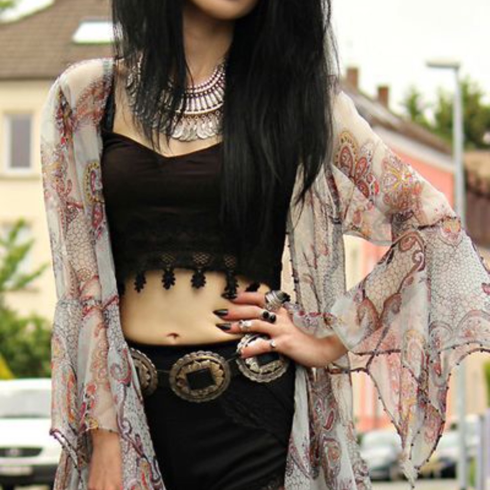 🌸 GOOD VIBES 🌸 TROPICAL FESTIVAL STYLISH GYPSY FEATHER UNIQUE TRENDY SUGAR BABE - Picture 16 of 16